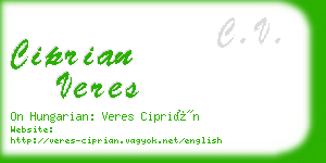 ciprian veres business card